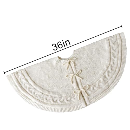 Christmas-Tree-Skirt-36-Inches-Braided-Cable-Knit-Round-Cream-White-Tree-Skirt-Thick-Rustic-Christmas-Tree-Decorations-Neutral-Christmas-Decor-Christmas-Tree-Skirts-for-Xmas-Home-Party-Supplies Christmas Tree Skirt 36 Inches Braided Cable Knit Round Cream White Tree Skirt Thick Rustic Christmas Tree Decorations Neutral Christmas Decor Christmas Tree Skirts for Xmas Home Party Supplies