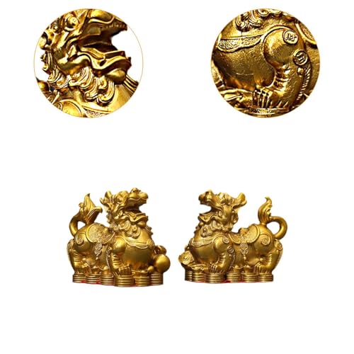 Statue Chinoise Feng Shui Pi Yao Laiton Objet Déco Table Bureau - 7