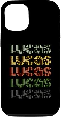 iPhone 12/12 Pro 70s Vintage Personalized First Name Lucas Case
