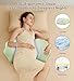 Pregnancy Pillows for Sleeping, Memory Foam Maternity Pillow Support for Back Belly HIPS, Adjustable Travel Wedge Pillow for Pregnant Women, Side Sleeping Pregnant Pillows with Cooling Pillowcase