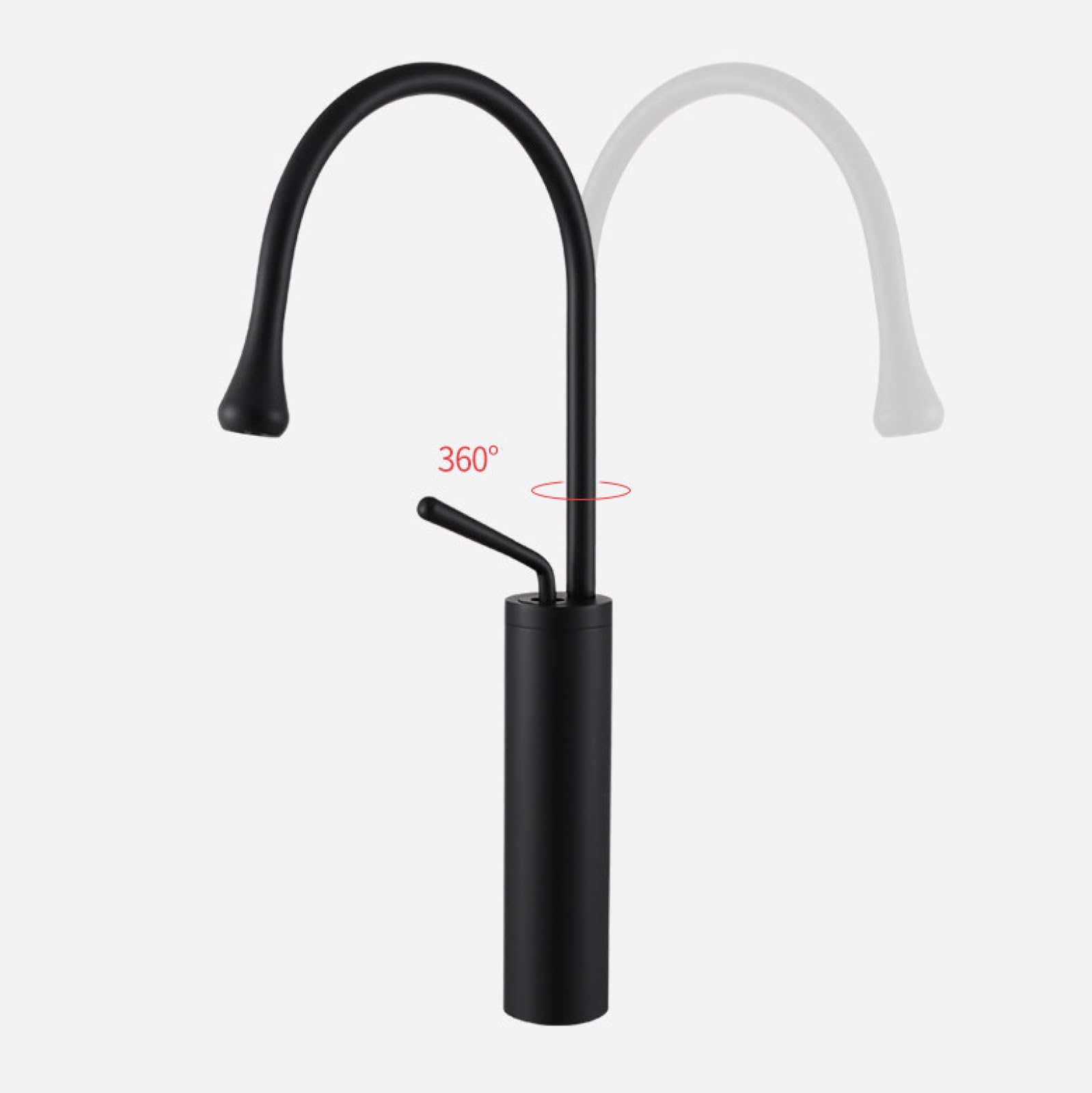 Rubinetto per Lavabo Dal Design Creativo In Ottone Nero