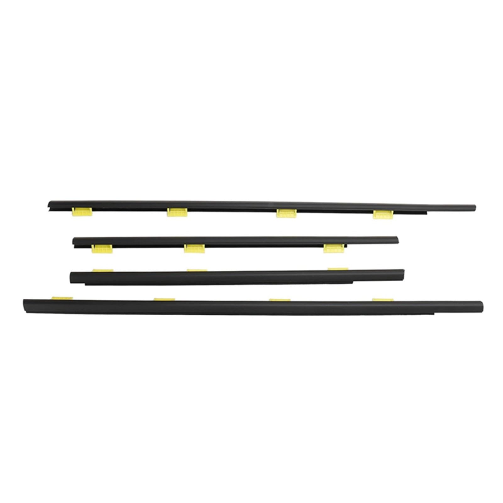 Automotive Window Seals Compatible with CR-V 2002 2003 2004 2005 2006 4pcs Car Weatherstrip Window Seal Belt Strip Accessories 72410-SCA-E01 72450-SCA-E01