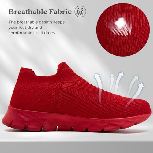 Image of Running Shoes for Men Womens Walking Tennis Gym Sneakers Slip On Comfortable Lightweight Athletic Workout Fashion Sports Shoes
