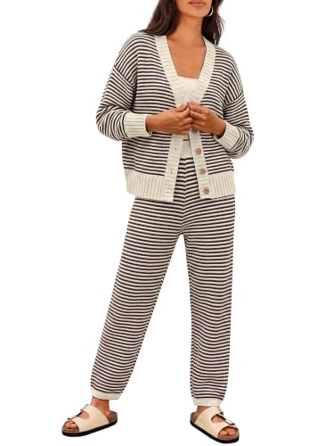 Image of LILLUSORY Women 2 Piece Sweater Matching Lounge Sets 2026 Fall Outfit