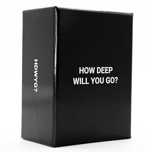 How Deep Will You Go? Card Game - 99 Deep Conversation Questions - Build Meaningful Connection - for Friends Couples Family 1-1 Or in Groups Anyone | Ages 17+ | Game Night & Gatherings
