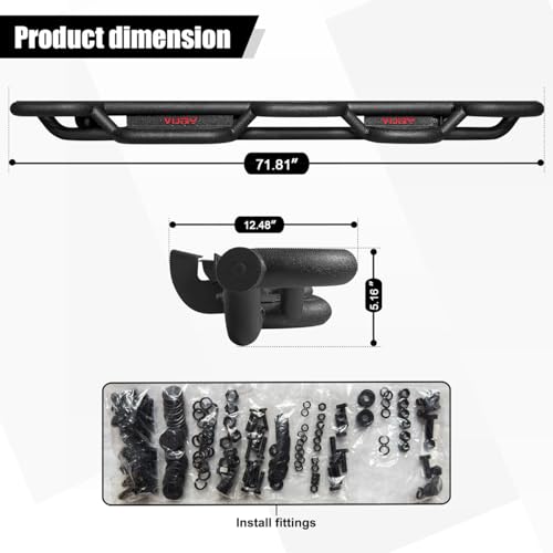 Barras laterales para Wrangler JKU 2007-2018 4 puertas miniatura 2