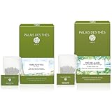 Palais des Thés - Green Tea Bundle - Paris For You By Day & Alizes Winds Tea - 40 Cotton Tea Bags, Serves 40 Cups