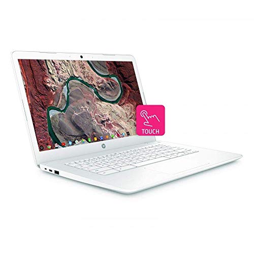 Image of HP 14-inch Chromebook HD SVA (1366 x 768) Touchscreen, Intel Dual Core Celeron N3350 1.1GHz, 4GB RAM, 16GB eMMc Hard Drive, Bluetooth, HDMI, HD Webcam, Google Chrome OS