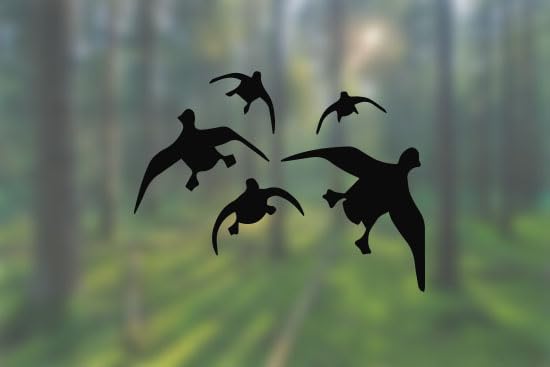 Ducks Flying Shoot Hunt Hunting - Vinyl Decal - Car Truck Laptop - SELECT SIZE