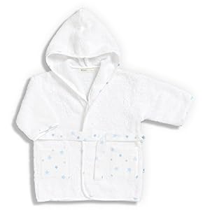 Gloop! GORB012 Szlafrok Dziecięcy Niebieski 0-12 miesięcy