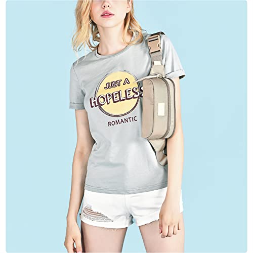 Image of 521s Small Fanny Pack Fashion Waist Bag Cute for Women, Khaki