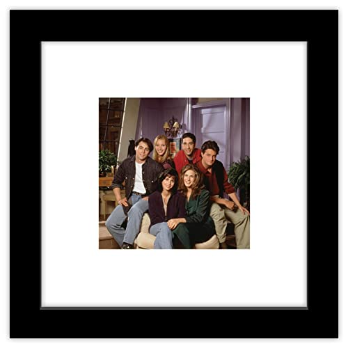 Poster Friends idée cadeau déco photo appartement de groupe cadre noir Gallery Pops 30cm