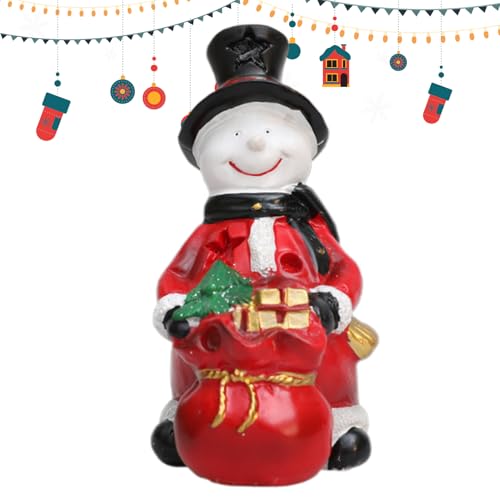Kleine Weihnachtsfiguren, Kunstharz-Statue, Dekoration, Weihnachtsmann, Tischdekoration, für...