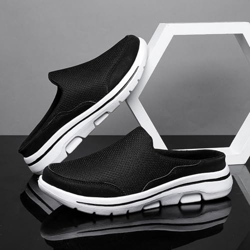 Image of Slip On Mules & Clogs for Womens Mens Light Open Back Shoes Comfort Walking Shoes Breathable Slippers Closed Toe Slides