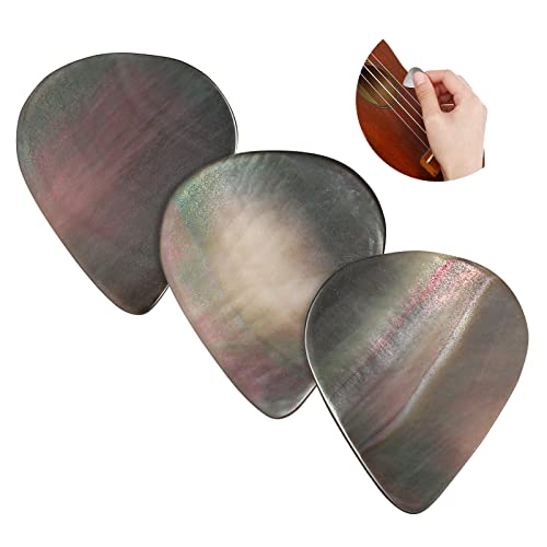 ULTNICE 3Pcs Guitar Picks Plectrums Shell Tones Guitar Pick for Ukulele Guitar