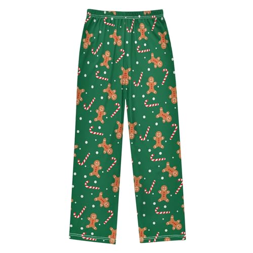 Gingerbread Christmas Cookies Pajama Pants Wide Leg Pj Bottoms Lounge Comfy Soft Casual Sleep Pants2