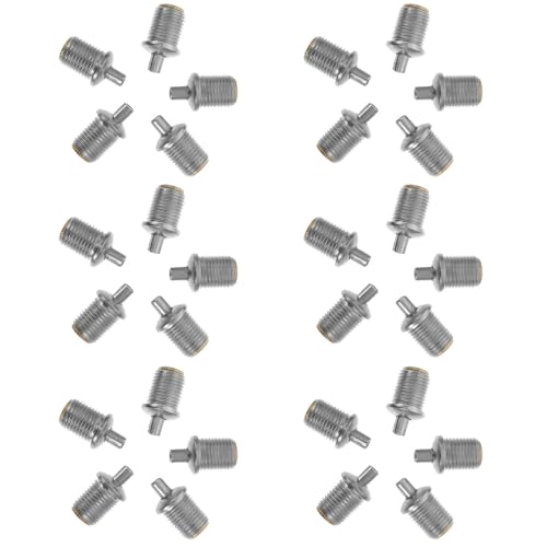 PATKAW �V���o�[�S�������C���[���[�v�Œ�� 30�Z�b�g �ϖ��Ր��������ꂽ�ϋv���������X�`�[���P�[�u�����b�J�[ M10X1�K�i 1-2mm���C���[���[�v�Ή� �ƒ�p�V�����f���A�L�b�g�⏤�Ɨp�݂艺���Ɩ��ɍœK