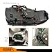 Truckingmann Full LED Performance Projector Pair Headlights for Peterbilt 388 389 2008-2018 with Halo Black Housing