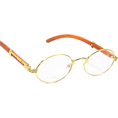 Retro Vintage Gold Frame Glasses: Classic Accessory for Fashion-Forward Individuals