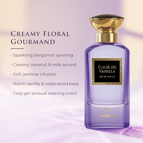 Image of Vanesa Fleur De Vanilla Eau De Parfum 90 ML | Long Lasting Perfume For Women
