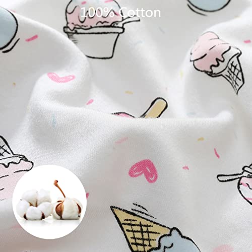 Image of insular Baby Swaddle Wrap, Swaddle Blanket for Newborn and Infant, Adjustable Swaddling Set for Boy and Girl, Soft Cotton Baby Sleep Sack 3 Pack, Ice Cream, Medium(3-6 Month)