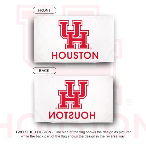 Banner Cougars UH de la Universidad de Houston para interior y exterior 2
