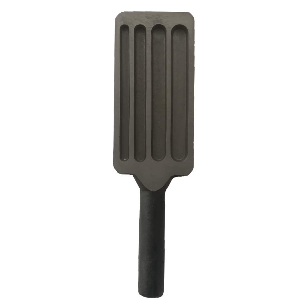 Simond Store 4” Wire & Strip Ingot Mold 6 Sizes for Metal Molding Casting, Precious Metals Like Gold, Silver, Brass, Copper, Aluminium - Cast Iron Mold