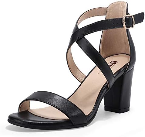 IDIFU Women's IN3 Grace Strappy Block Heels Sandals Comfy Open To...