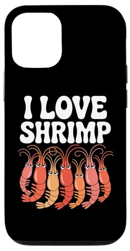 I Love Erinp かわいい漫画シーフードデザイン スマホケース iPhone 12/12 Pro 用