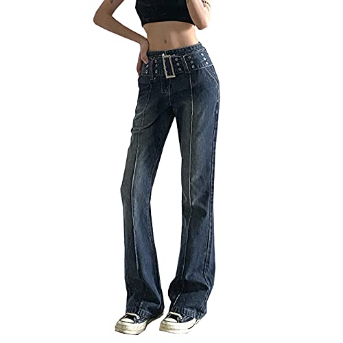 High Rise Flare Jeans for Women Y2K Bell Bottom Bootcut Denim
