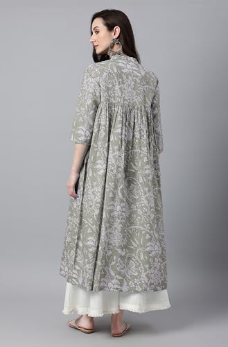 Image of Janasya Women Flared Dress