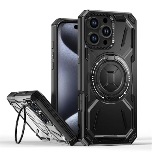 Étui de luxe pliable à rotation avec support magnétique antichoc