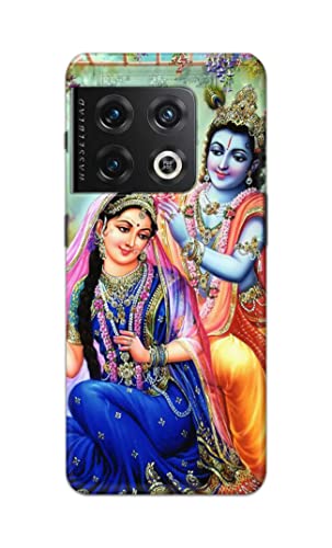 Image of Printed Hard Back Cover Case for OnePlus 10 Pro 5G Back Cover (Radha Krishna) -1803