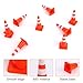 GUSDYIT 30 Pcs Mini Traffic Cones, 1.8 inch Plastic Small Cones for Micro Road Signs Training Party Sports Early Educational