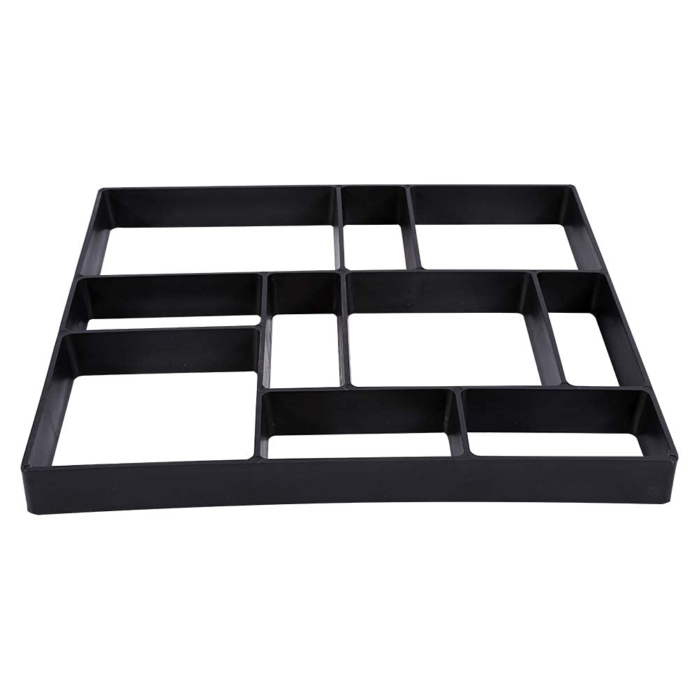 Ejoyous Moule de Pavage Irrégulier, 10 Grilles, pour Allée de Jardin, Béton, 45 cm