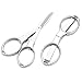 CUKAID Folding Safety Scissors - Comfortable Zinc Alloy Grip Sharp Titanium Blade, 2-Pack