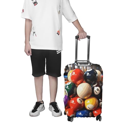 Color Billiards Printed Luggage Cover Protector, Fits 18-32 Inch Luggage 7