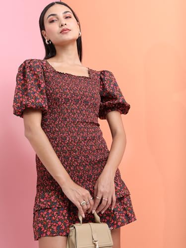 Image of Tokyo Talkies Floral Printed A-Line Dress