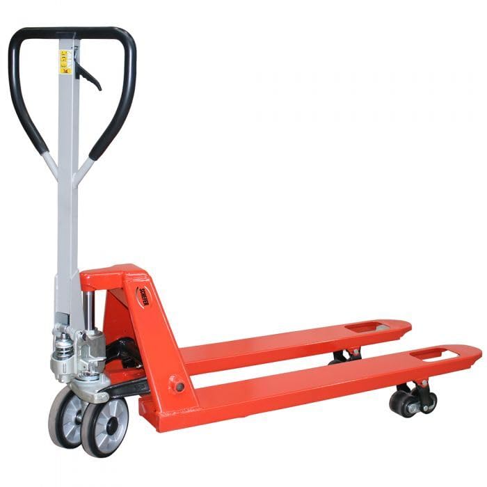 Gabelhubwagen 2500 Kg Gabellänge 800 mm Gummi/Polyurethan Tandem