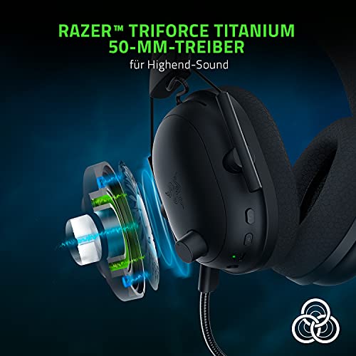 Razer BlackShark V2 Pro - Wireless Premium Esports Gaming Headset (Kabellose Kopfhörer mit 50mm-Treiber, Rauschunterdrückung für PC, Mac, PS4, Xbox One & Switch) Schwarz - Image 4