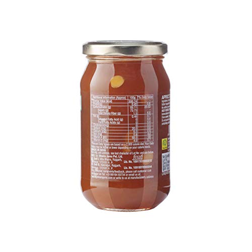 Image of Bhuira Apricot Jam - 470g | All Natural No Added Preservatives, Artificial Colors | Handmade Himachal Vegan Spread | Breakfast Dessert Jam | Healthy Snack | Guilt-Free | Sweet Tart