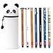 Produktbild Legami Bündel  2-in-1-Federmäppchen und ein Set mit 7 radierbaren Gelstiften von Legami, Panda-Schwarz, Kitty-Schwarz, Hai-Blau, Lama-Blau, Astronaut-Schwarz, Corgi-Schwarz, Teddybär-Rot, Panda