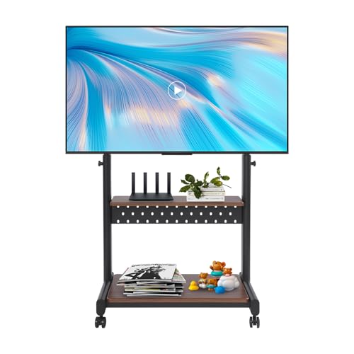 Support TV mobile à roulettes idéal pour vos réunions et salons