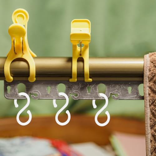 Healifty Kunststoff S-förmigen Haken Kleiderbügel Küche Bad Löffel Handtuch Kleidung Utensilien Ladengeschäft Snack Hängen Pothooks Lagerregale 100 Stücke (Weiß)
