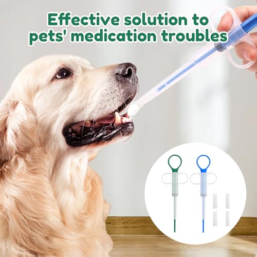 2 Stück Tabletteneingeber Katze Dogs Pet Feeder Tablettengeber für Katzen Pill Assist Katze Tablettengeber Katze,Tabletteneingeber für Katzen,Haustier Pet Pillenwerfer Wiederverwendbare Pusher Tablet