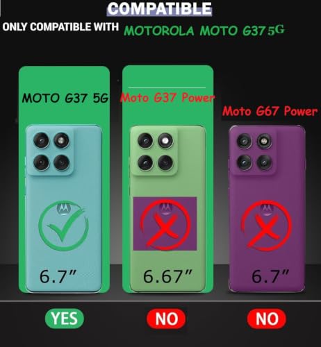 Image of COVERBLACK Soft Rubber Silicon Clear Case Back Cover Compatible for Motorola G37 5G - Transparent