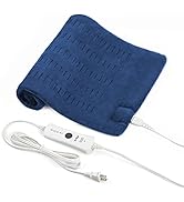 Electric Heating Pad for Pain Relief, Cramps Ultra-Soft, with 4 Heat Settings 2h Auto-Off, 12 x 2...
