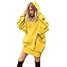 Produktbild Fresofy Sweatshirt Damen,Kapuzenpullover Einfacher Stil Frauen Streifen Langarm Bluse Tasche Mit Kapuze Gestreiftes Pullover Tops Shirt Langarmshirts Hoodie Damenbekleidung