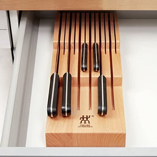 ZWILLING Portacoltelli per cassetti, cassetto per 12 coltelli, 41 x 15,5 x 4,8 cm, legno marrone - immagine 5