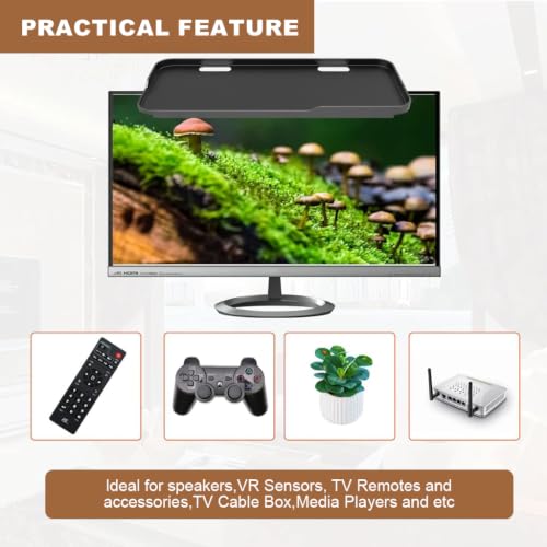 Image of HASTHIP Screen Top Shelf ABS Adjustable Mount with Cable Hole
